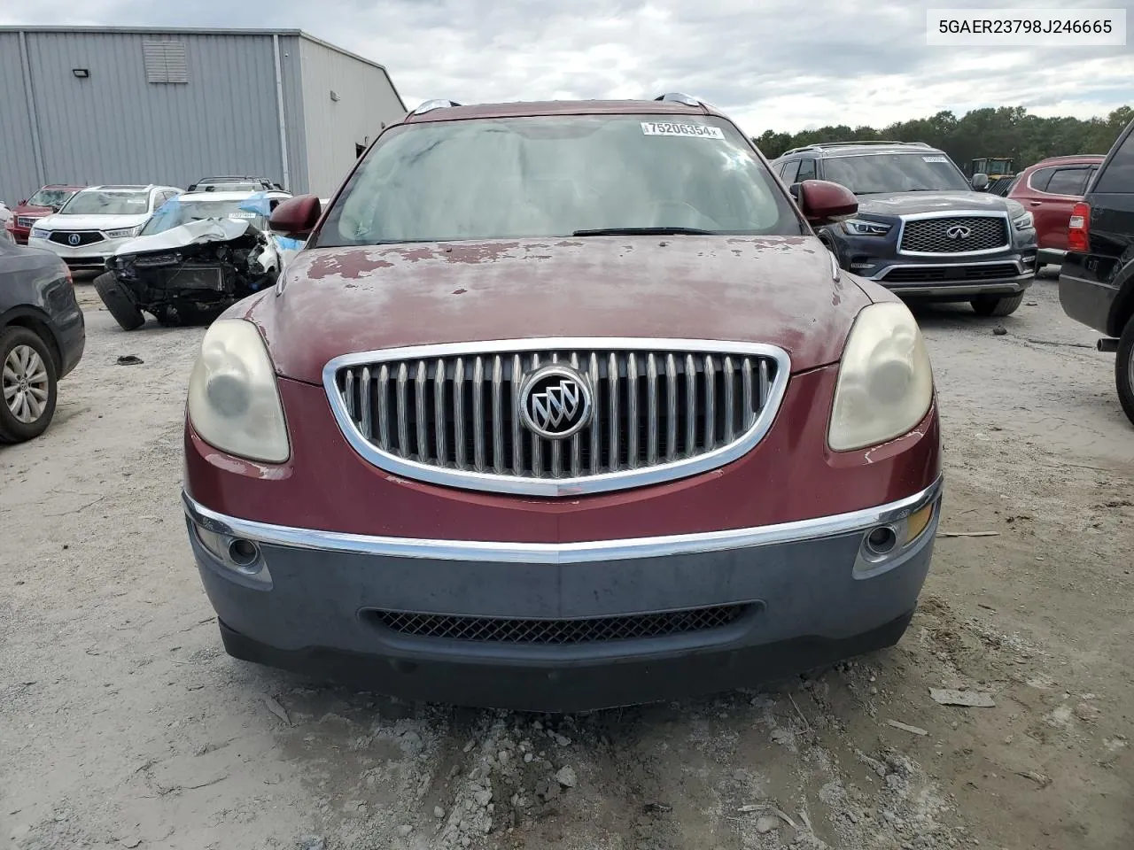 2008 Buick Enclave Cxl VIN: 5GAER23798J246665 Lot: 75206354