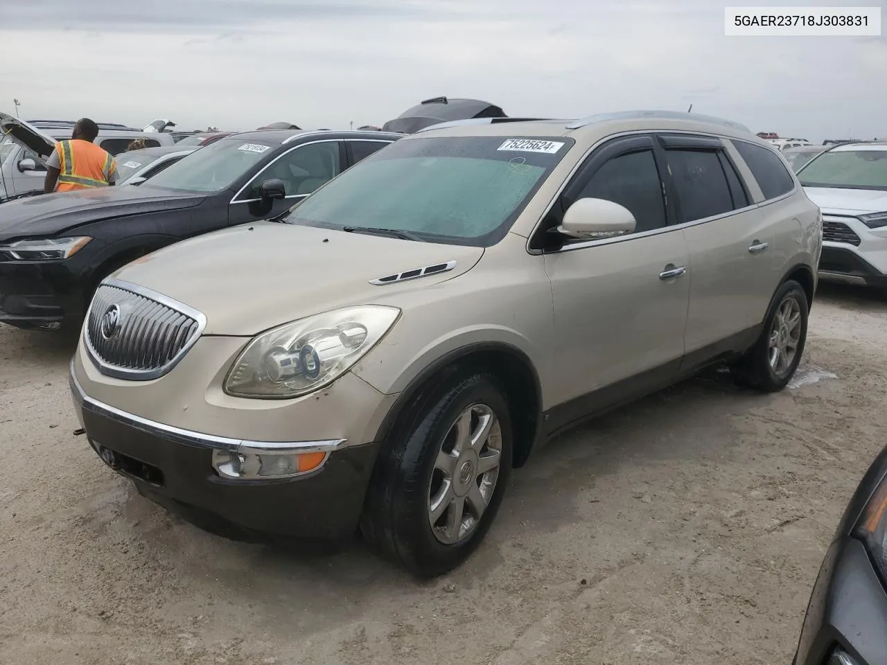 2008 Buick Enclave Cxl VIN: 5GAER23718J303831 Lot: 75225624