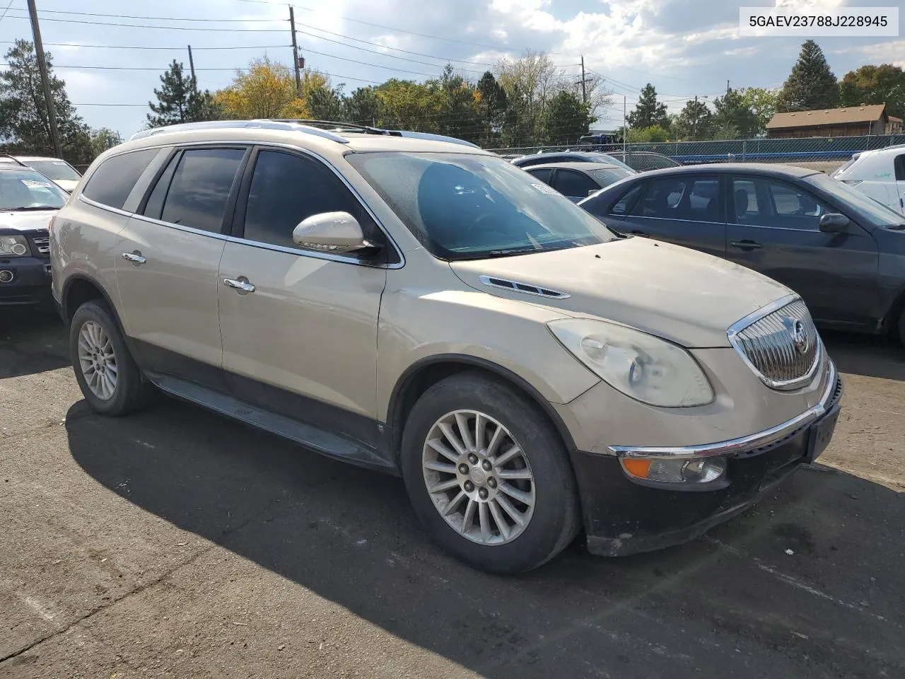 2008 Buick Enclave Cxl VIN: 5GAEV23788J228945 Lot: 75239494