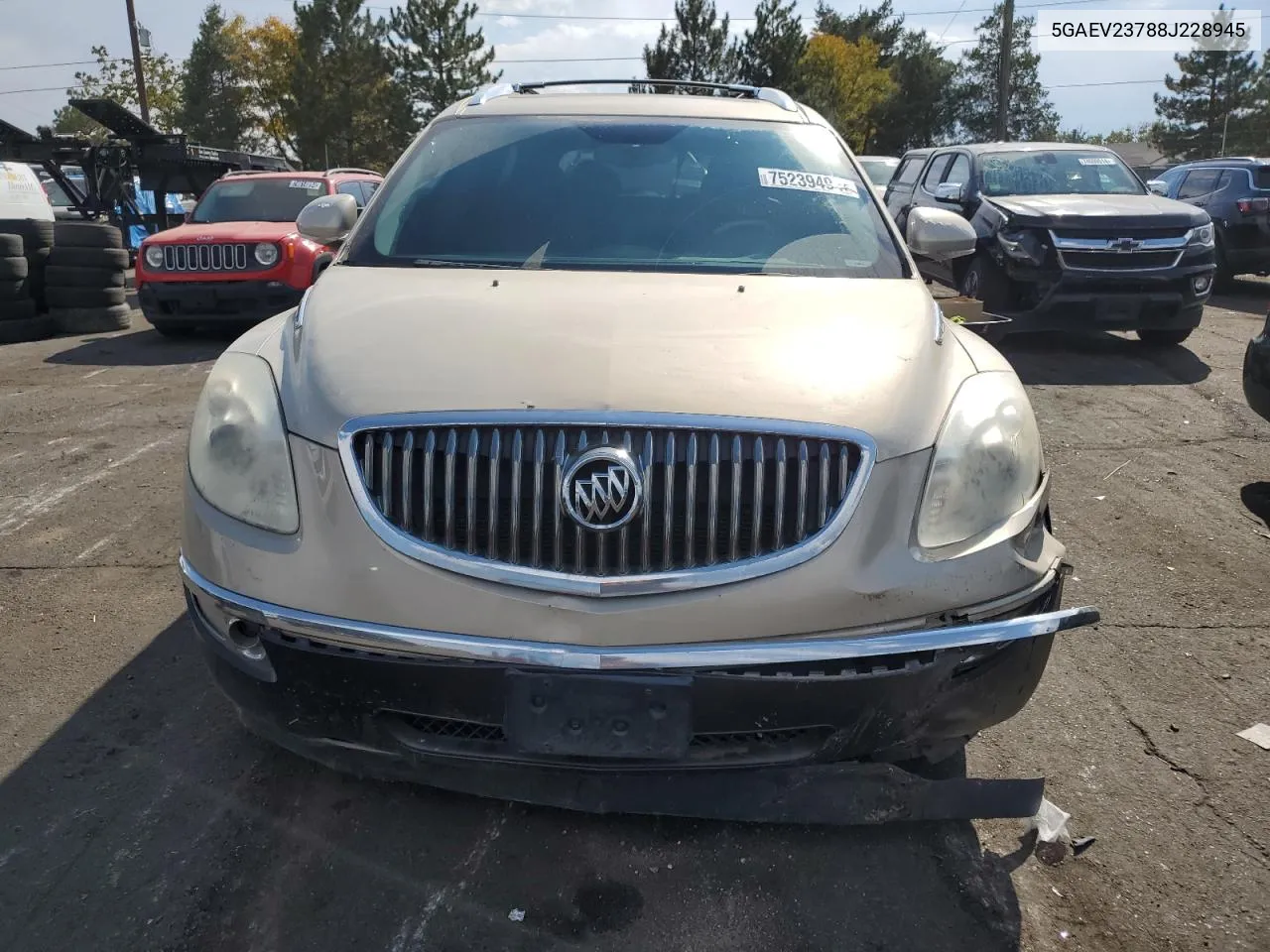 2008 Buick Enclave Cxl VIN: 5GAEV23788J228945 Lot: 75239494