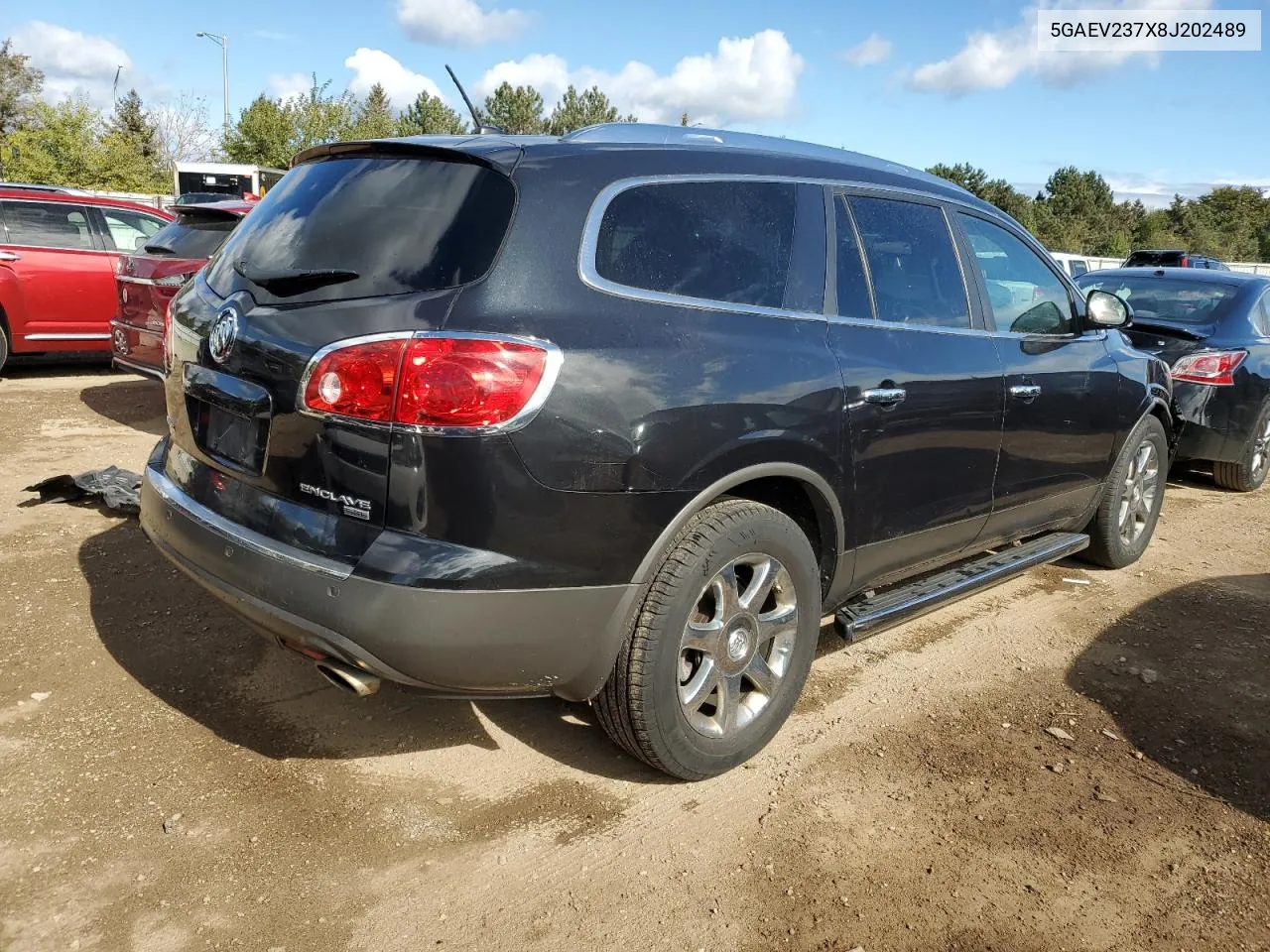 2008 Buick Enclave Cxl VIN: 5GAEV237X8J202489 Lot: 75449554