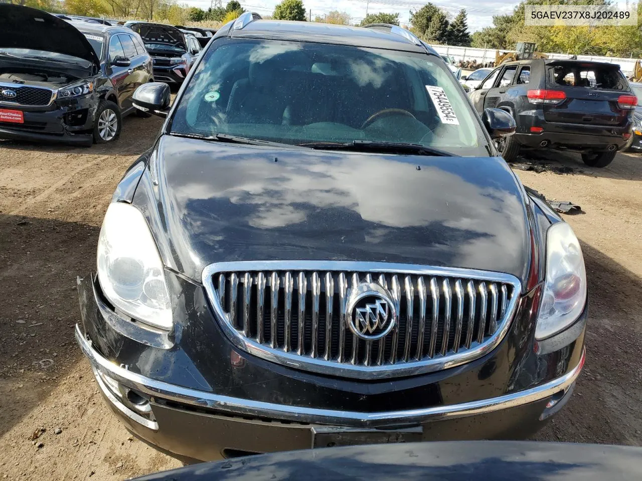 2008 Buick Enclave Cxl VIN: 5GAEV237X8J202489 Lot: 75449554