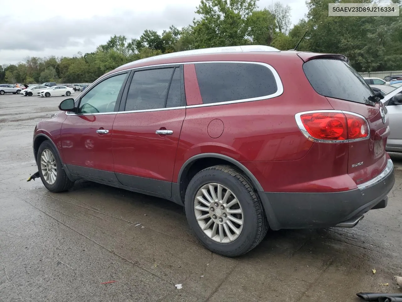 2009 Buick Enclave Cxl VIN: 5GAEV23D89J216334 Lot: 72961214