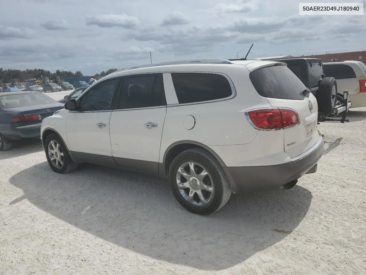 2009 Buick Enclave Cxl VIN: 5GAER23D49J180940 Lot: 77010204