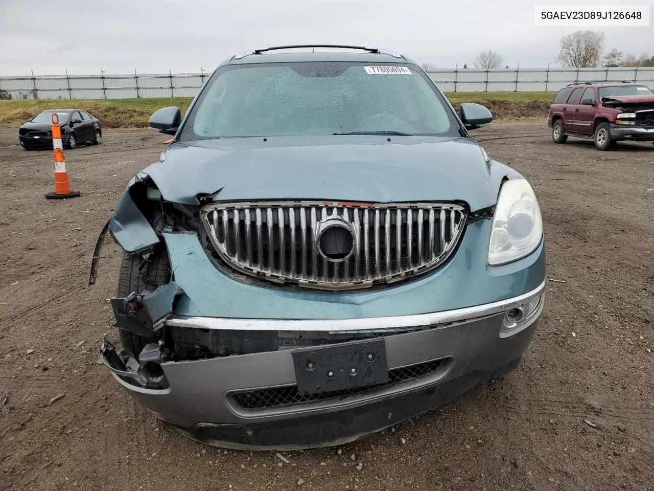 2009 Buick Enclave Cxl VIN: 5GAEV23D89J126648 Lot: 77805694