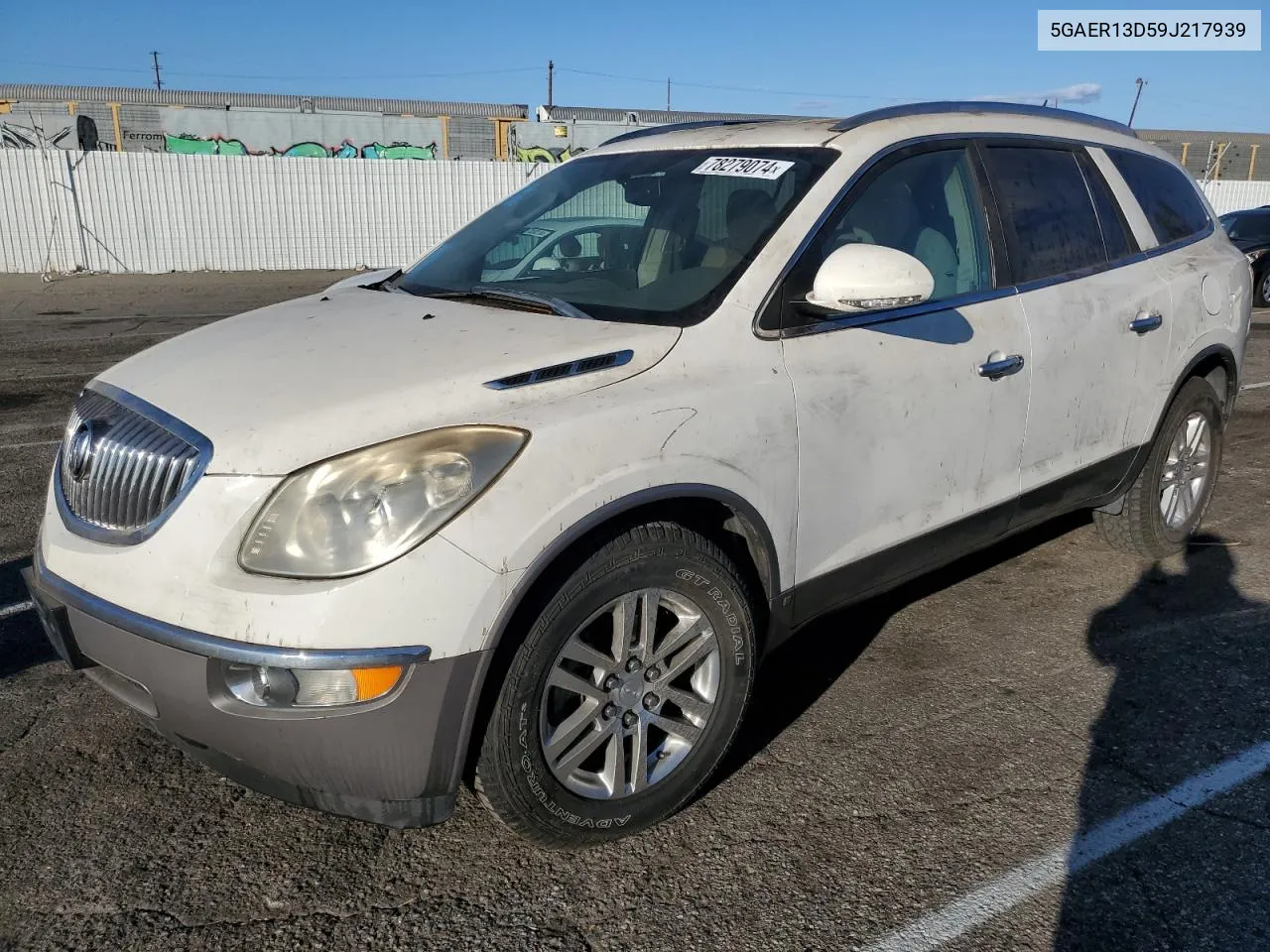 2009 Buick Enclave Cx VIN: 5GAER13D59J217939 Lot: 78279074