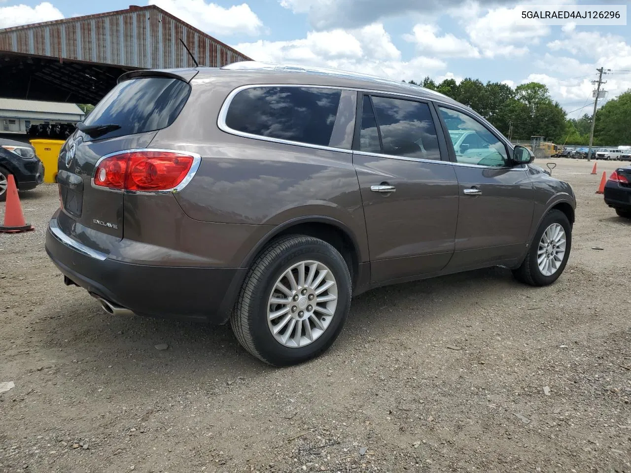 2010 Buick Enclave Cx VIN: 5GALRAED4AJ126296 Lot: 61383644