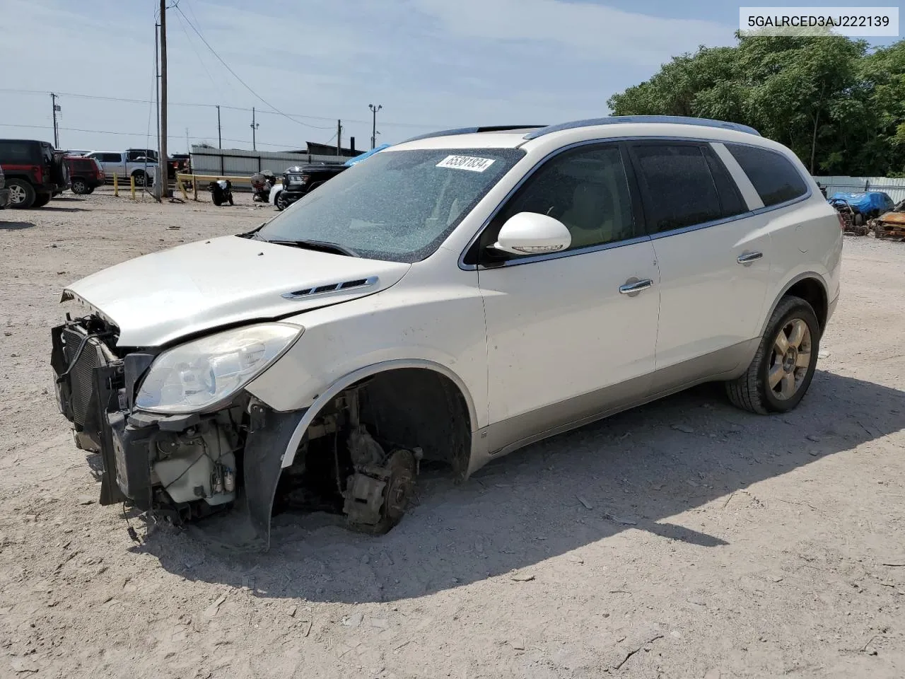 2010 Buick Enclave Cxl VIN: 5GALRCED3AJ222139 Lot: 65381834