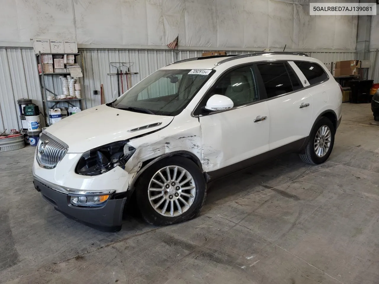 2010 Buick Enclave Cxl VIN: 5GALRBED7AJ139081 Lot: 70929154