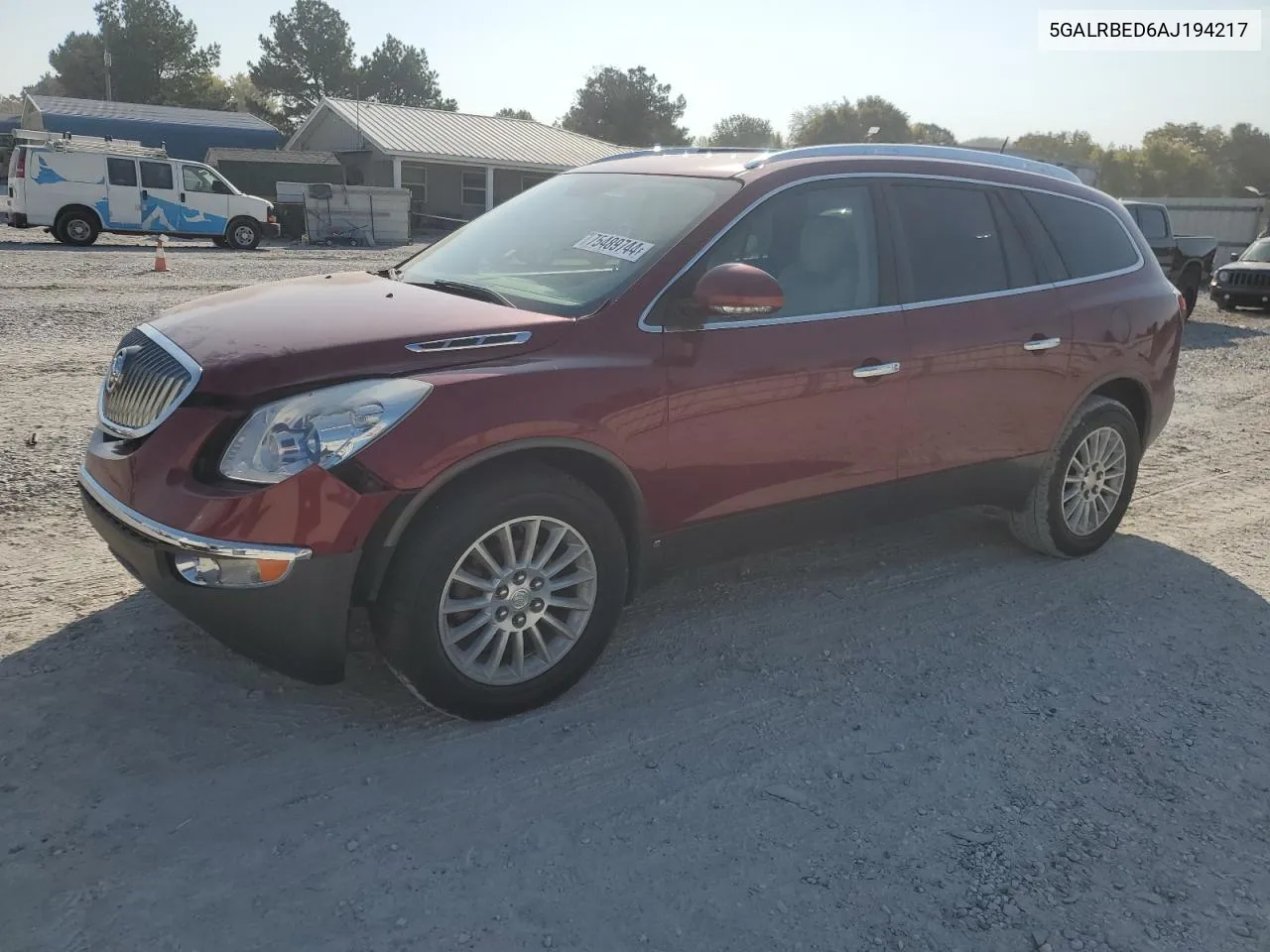 2010 Buick Enclave Cxl VIN: 5GALRBED6AJ194217 Lot: 75489744