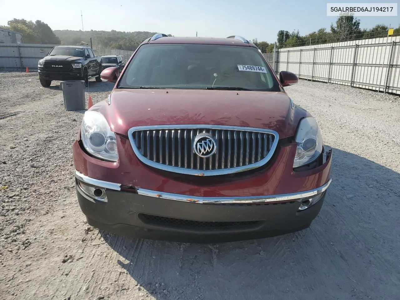 2010 Buick Enclave Cxl VIN: 5GALRBED6AJ194217 Lot: 75489744