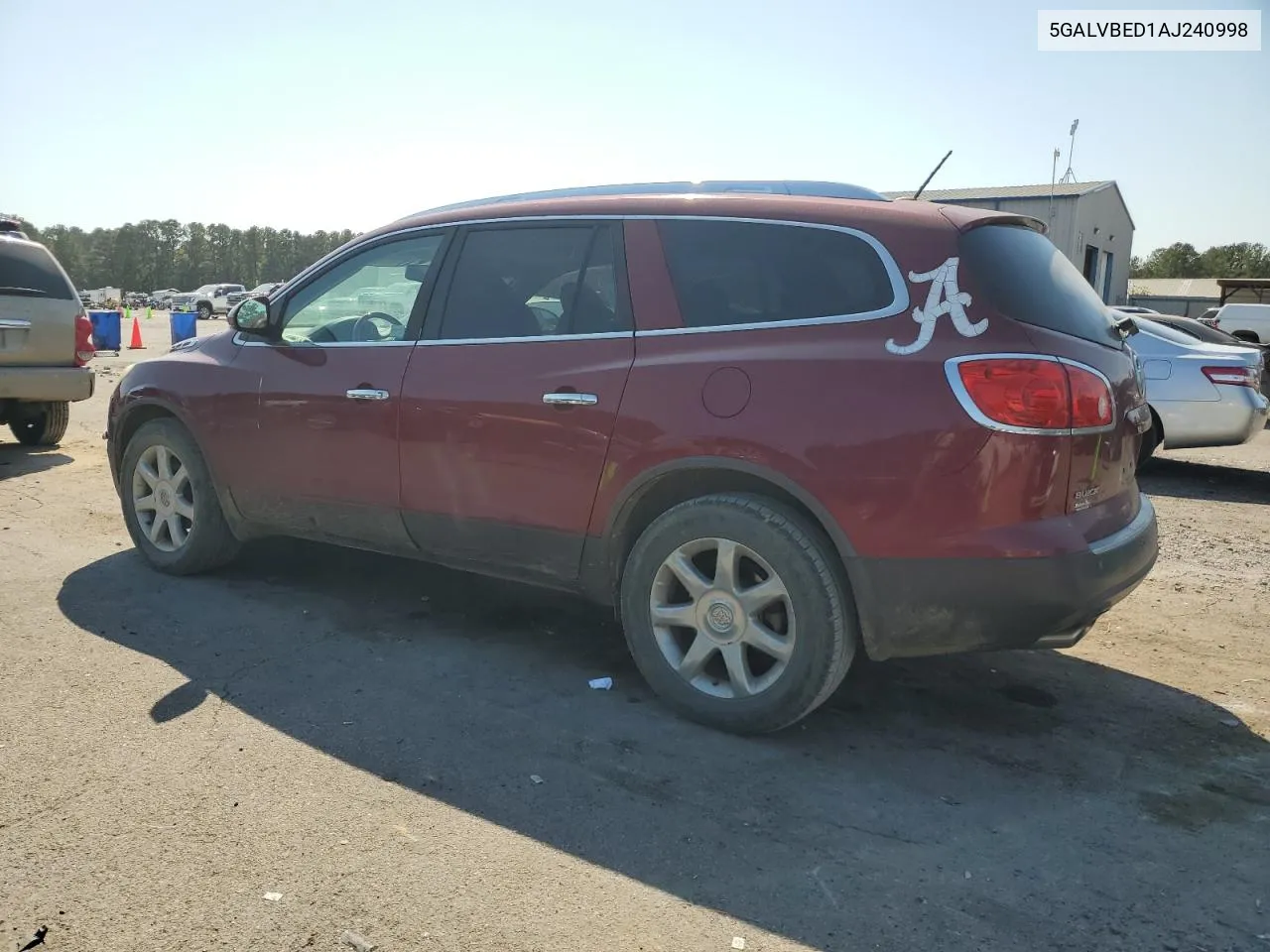 2010 Buick Enclave Cxl VIN: 5GALVBED1AJ240998 Lot: 75729424