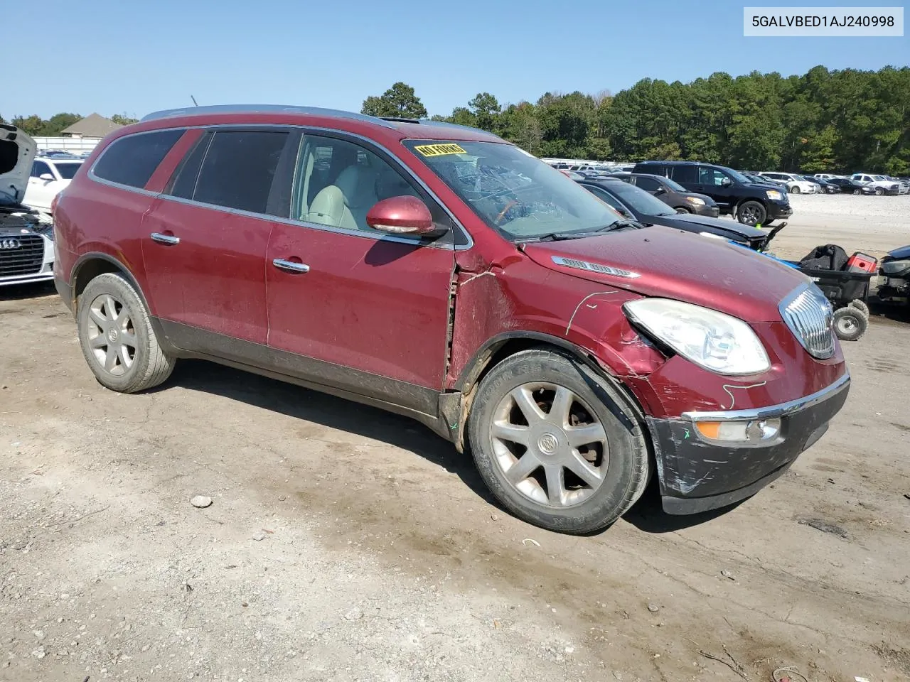 2010 Buick Enclave Cxl VIN: 5GALVBED1AJ240998 Lot: 75729424