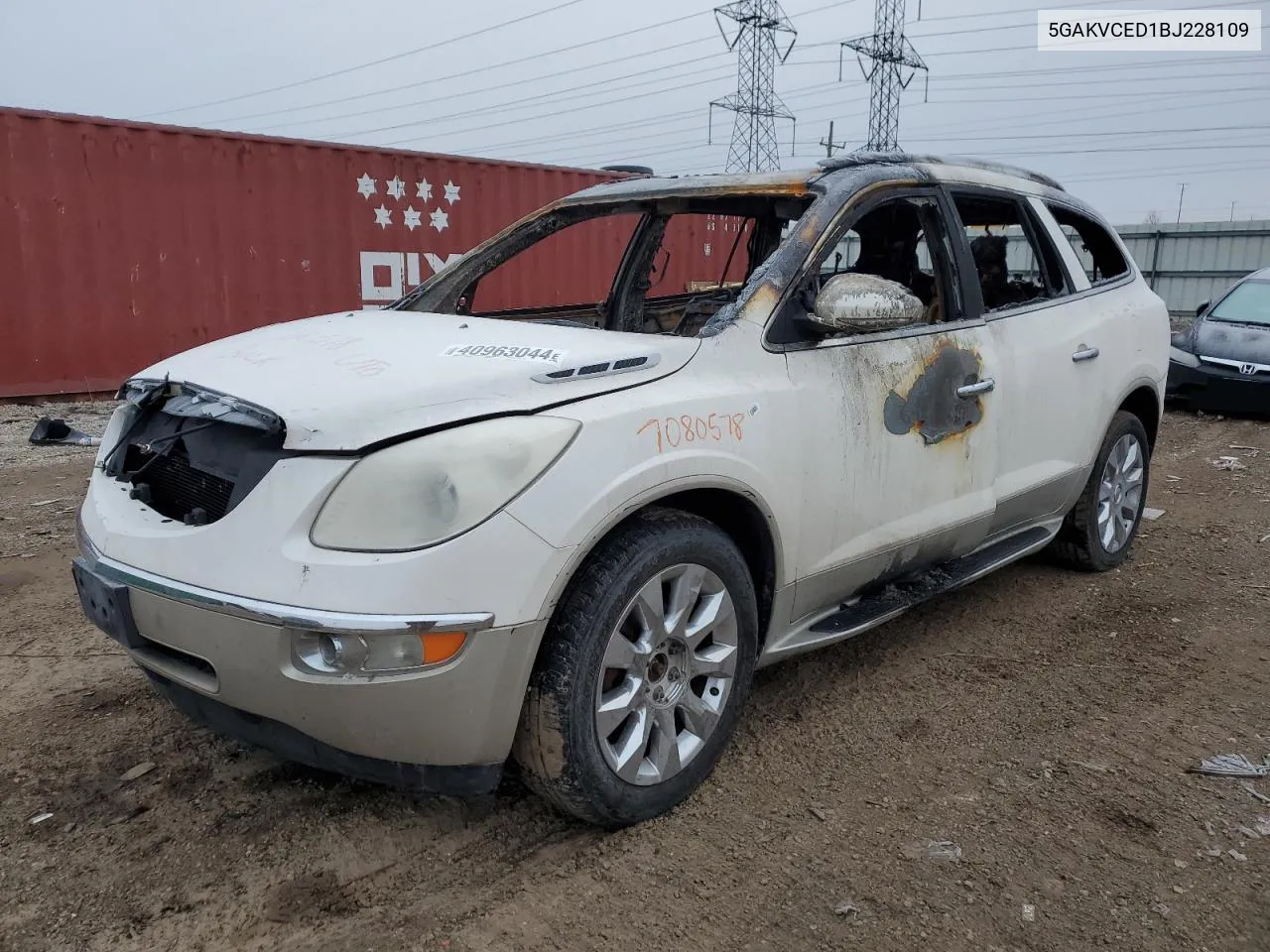 2011 Buick Enclave Cxl VIN: 5GAKVCED1BJ228109 Lot: 40963044