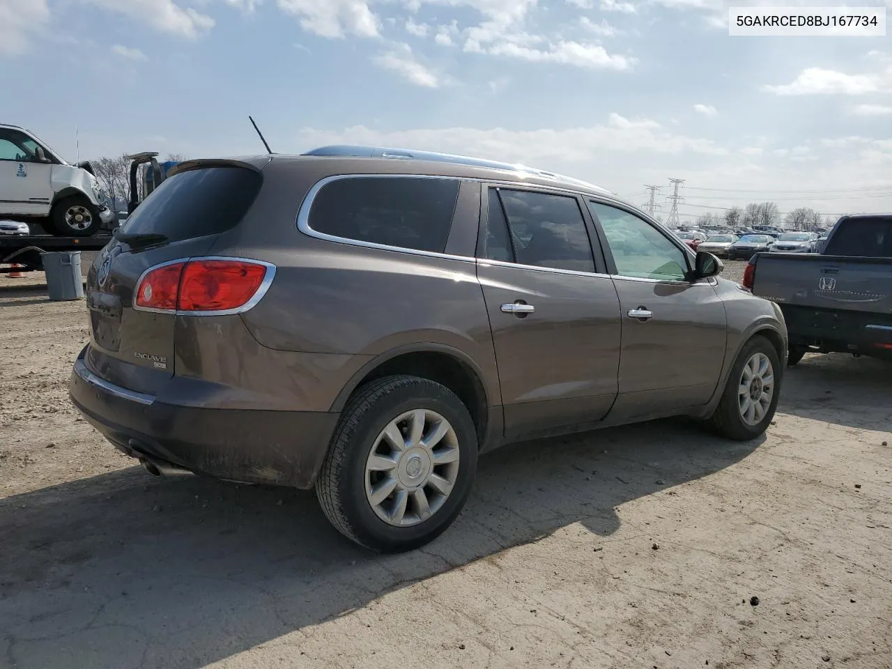 2011 Buick Enclave Cxl VIN: 5GAKRCED8BJ167734 Lot: 45350994