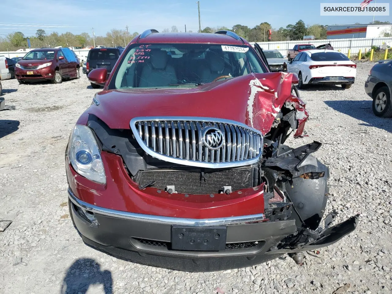 2011 Buick Enclave Cxl VIN: 5GAKRCED7BJ180085 Lot: 47783034