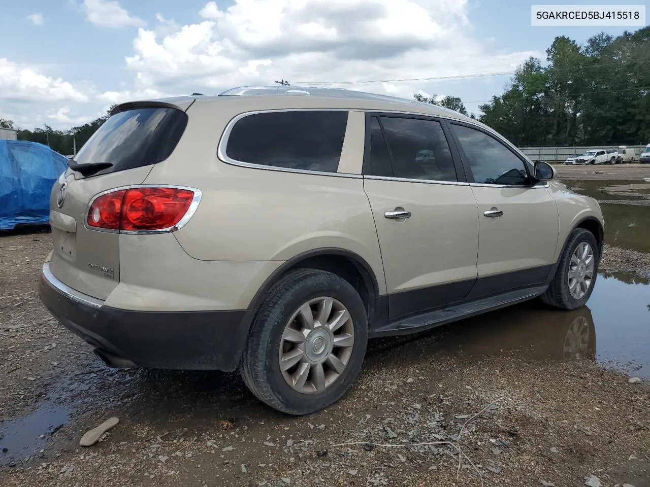 2011 Buick Enclave Cxl VIN: 5GAKRCED5BJ415518 Lot: 57326474