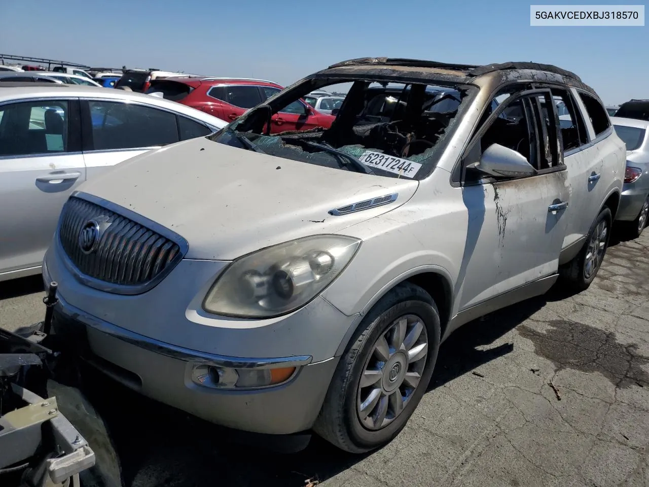 2011 Buick Enclave Cxl VIN: 5GAKVCEDXBJ318570 Lot: 62317244