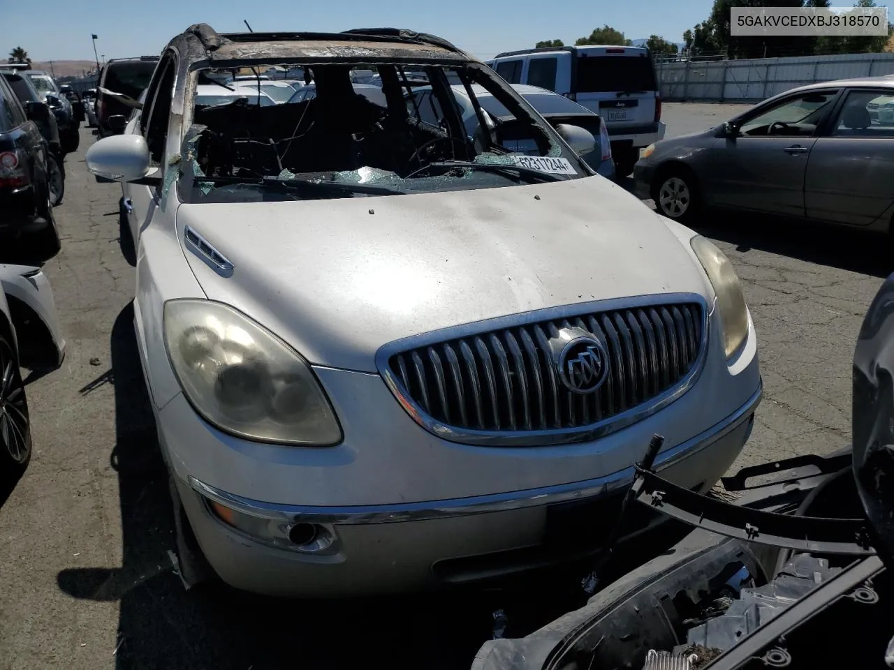 2011 Buick Enclave Cxl VIN: 5GAKVCEDXBJ318570 Lot: 62317244