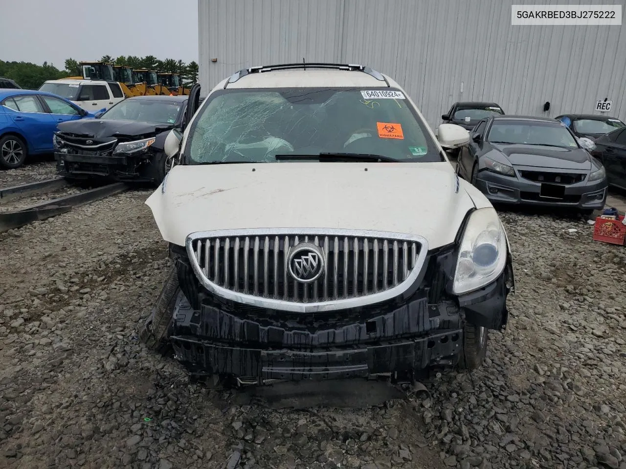 2011 Buick Enclave Cxl VIN: 5GAKRBED3BJ275222 Lot: 64010924