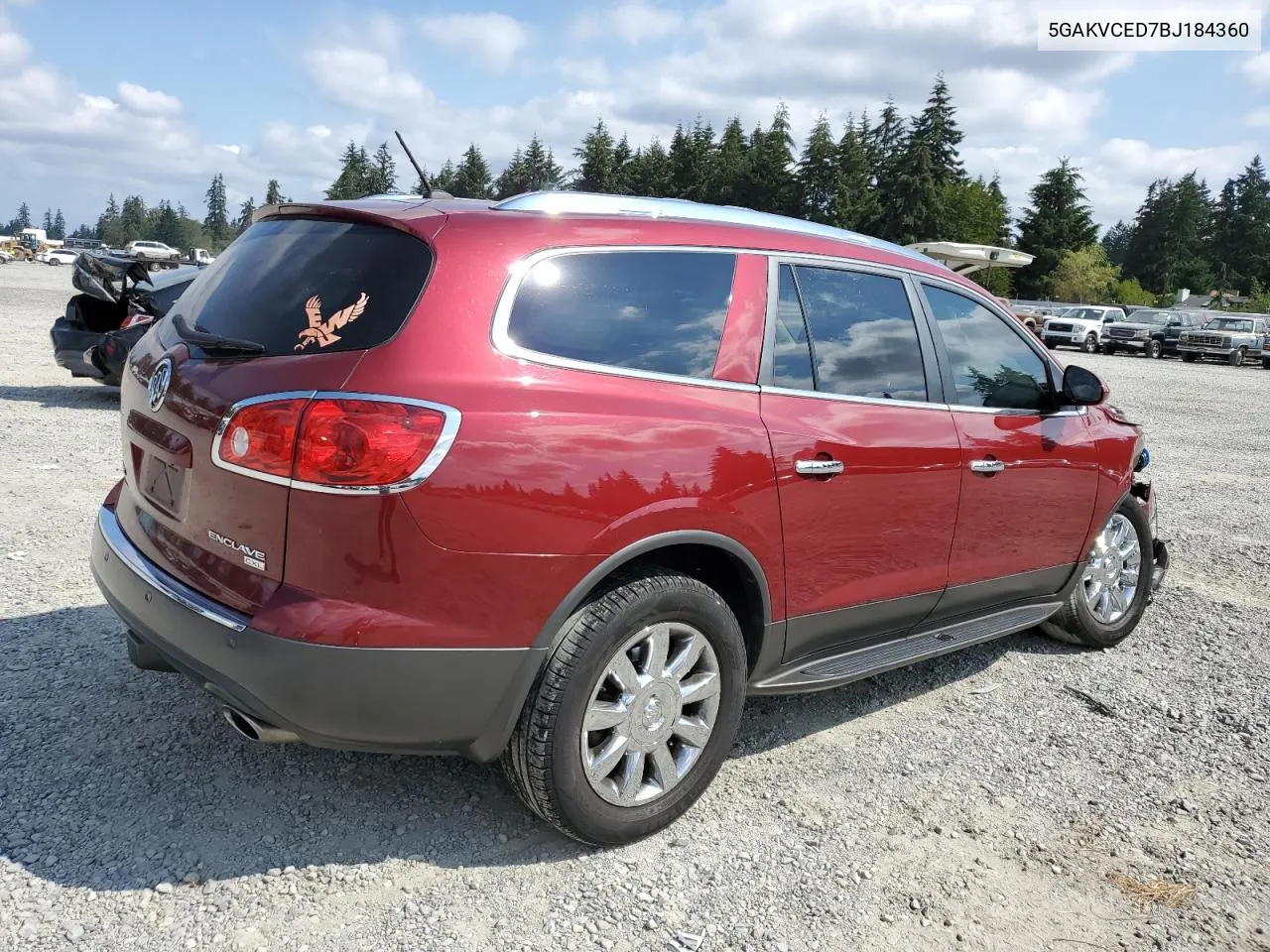 2011 Buick Enclave Cxl VIN: 5GAKVCED7BJ184360 Lot: 67512554