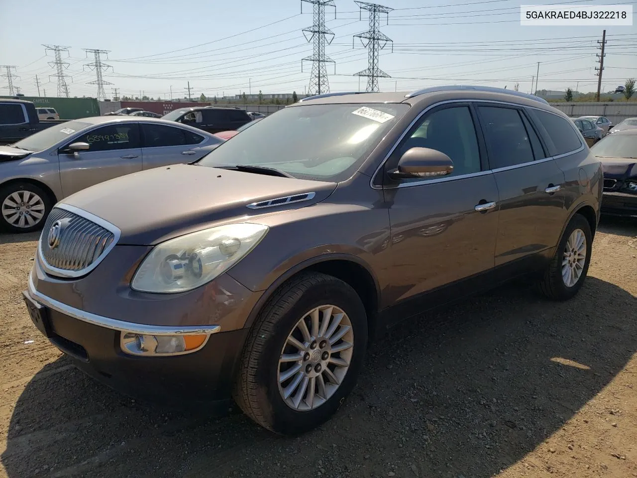 2011 Buick Enclave Cx VIN: 5GAKRAED4BJ322218 Lot: 68276684