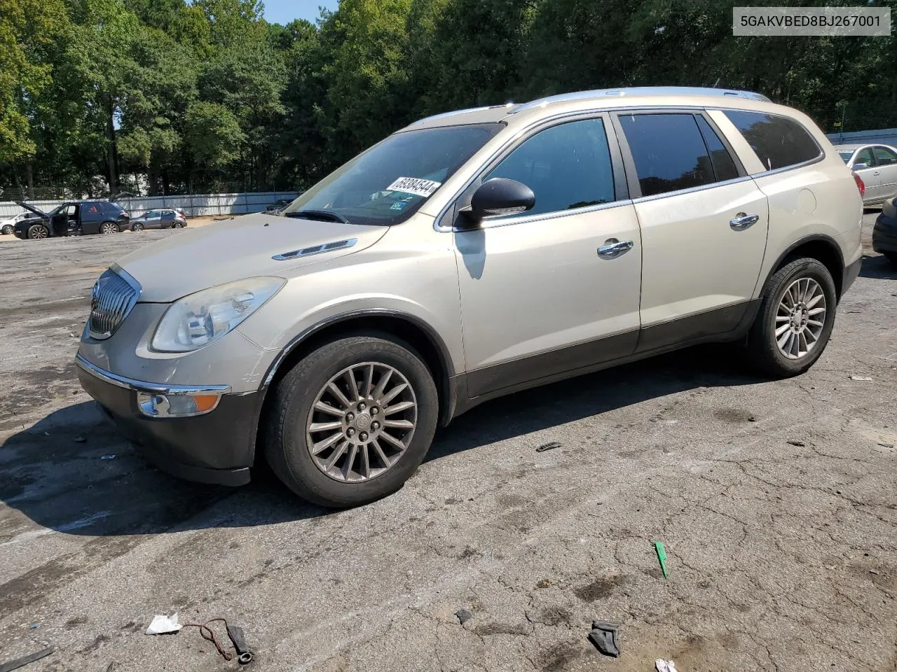 5GAKVBED8BJ267001 2011 Buick Enclave Cxl