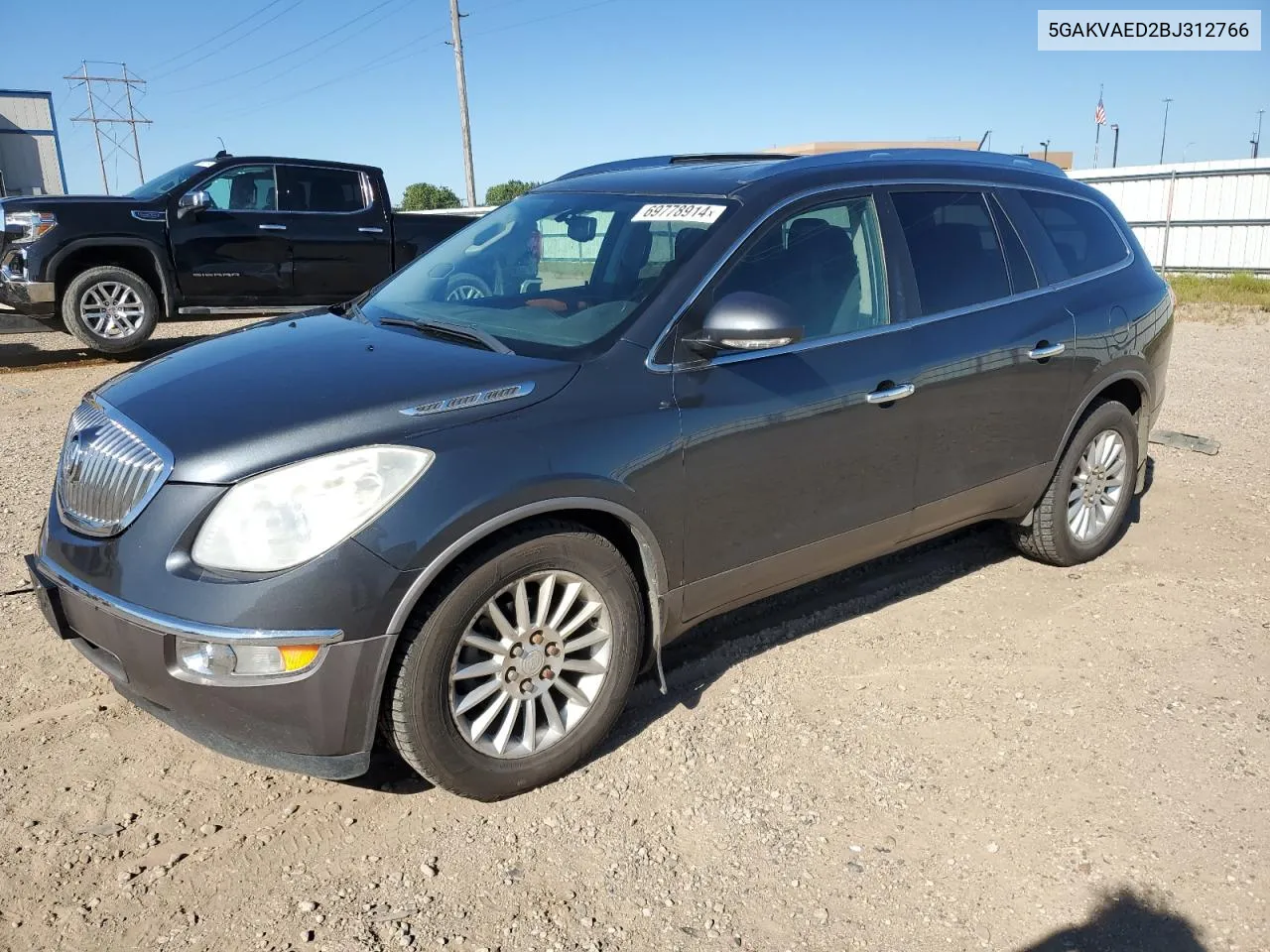 2011 Buick Enclave Cx VIN: 5GAKVAED2BJ312766 Lot: 69778914