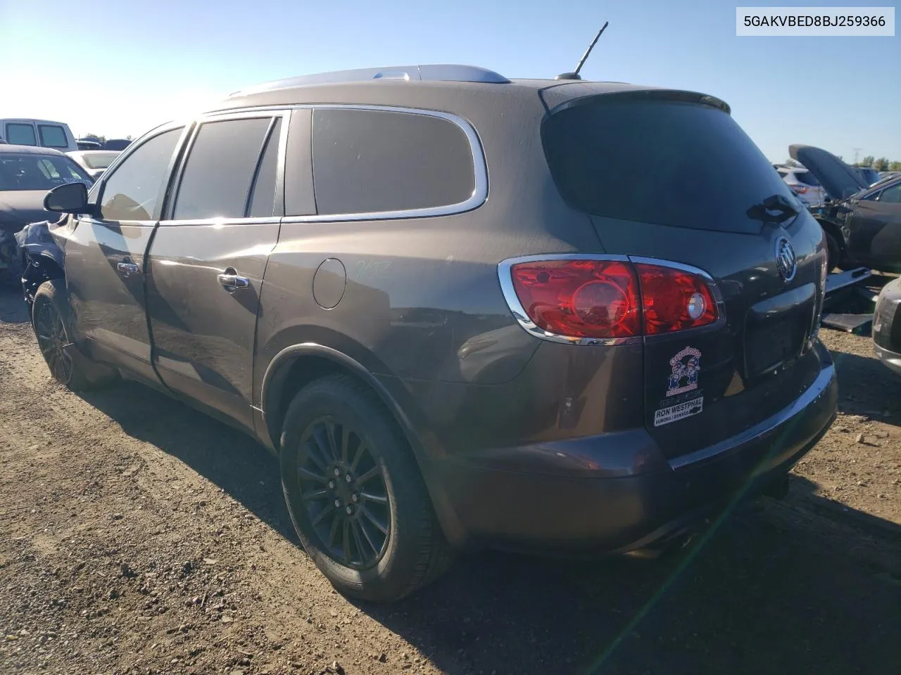 2011 Buick Enclave Cxl VIN: 5GAKVBED8BJ259366 Lot: 70457284