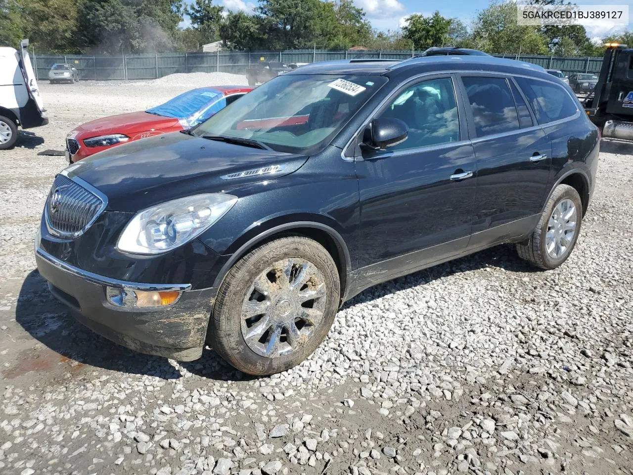 2011 Buick Enclave Cxl VIN: 5GAKRCED1BJ389127 Lot: 72360534