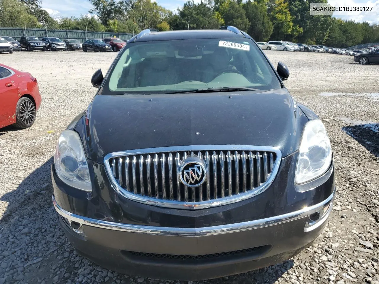 2011 Buick Enclave Cxl VIN: 5GAKRCED1BJ389127 Lot: 72360534