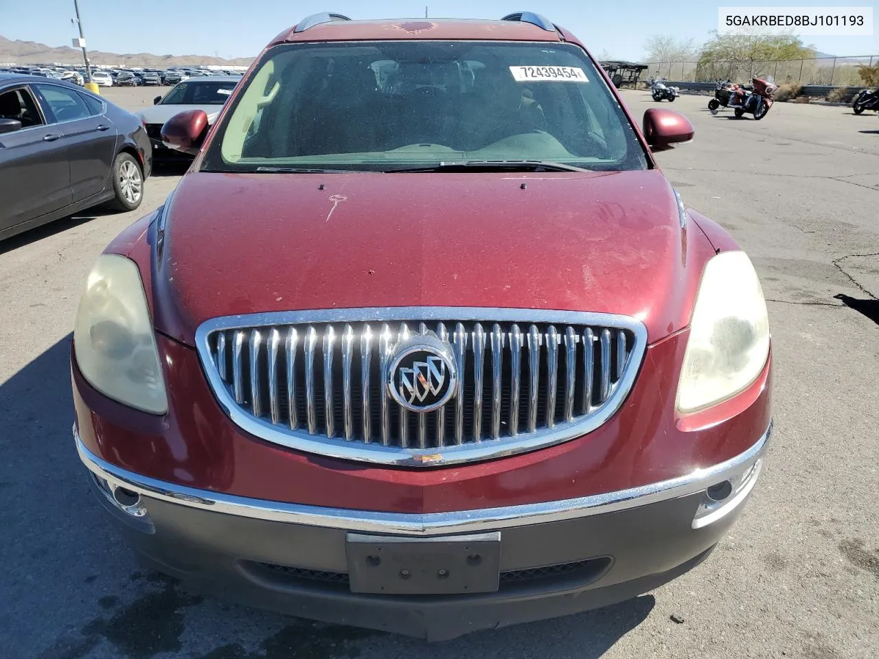 2011 Buick Enclave Cxl VIN: 5GAKRBED8BJ101193 Lot: 72439454