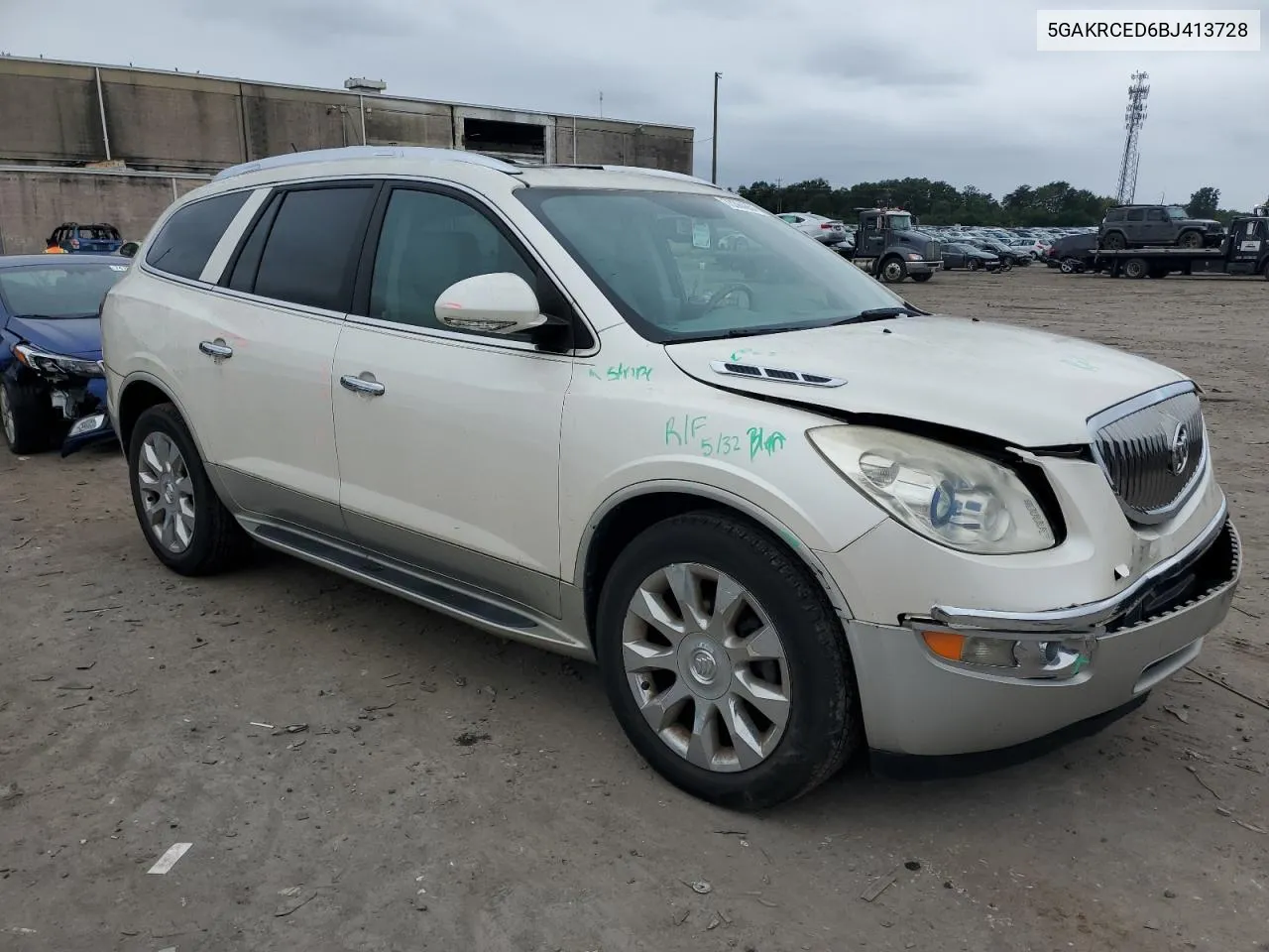 2011 Buick Enclave Cxl VIN: 5GAKRCED6BJ413728 Lot: 73384354