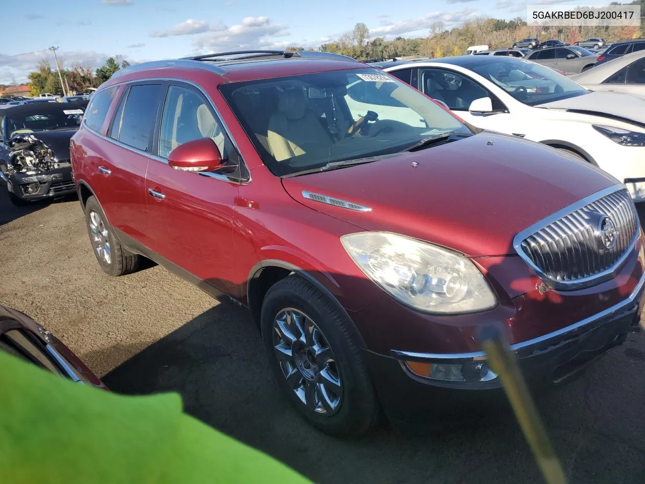 2011 Buick Enclave Cxl VIN: 5GAKRBED6BJ200417 Lot: 73578294