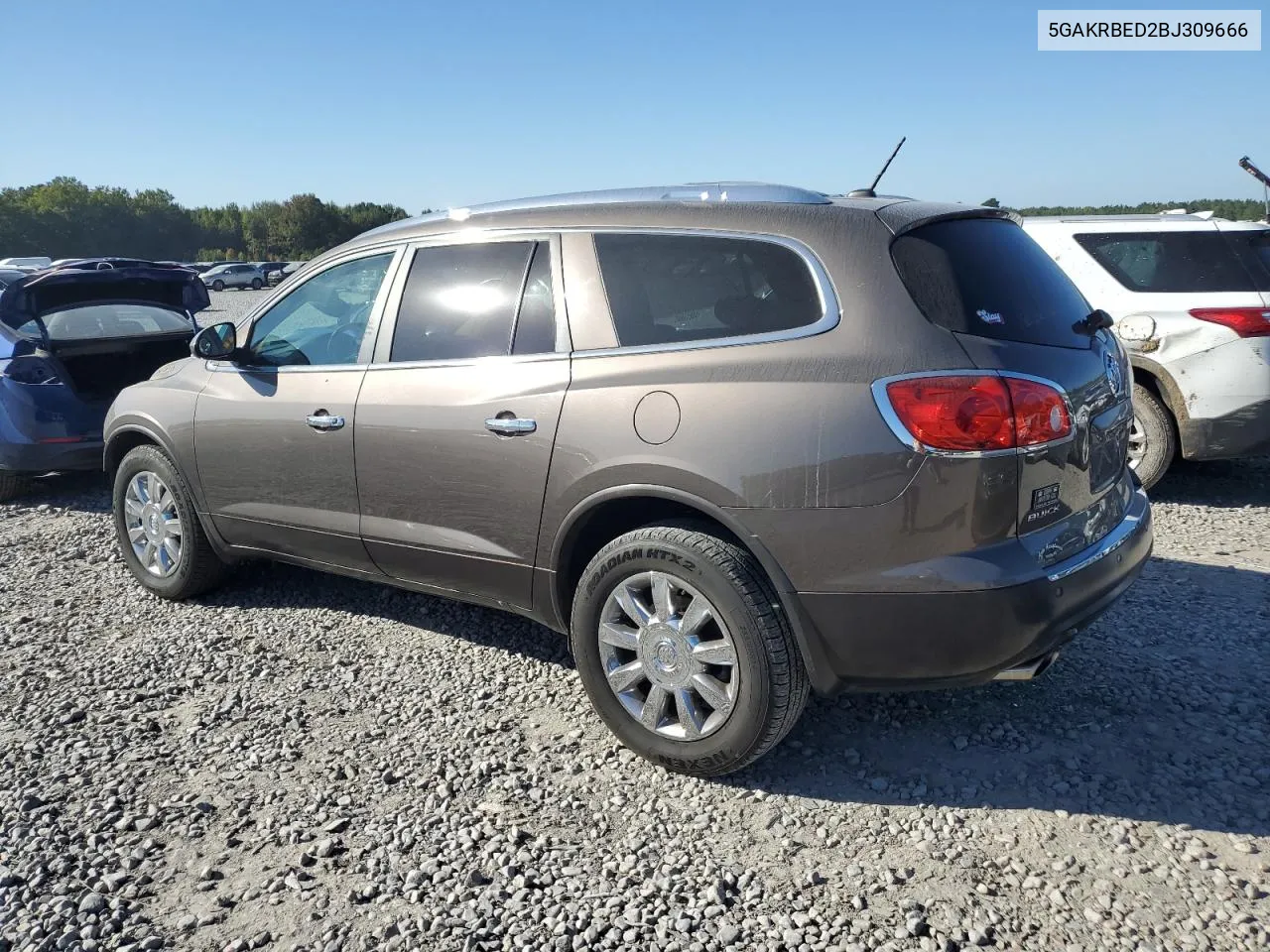 2011 Buick Enclave Cxl VIN: 5GAKRBED2BJ309666 Lot: 73594804