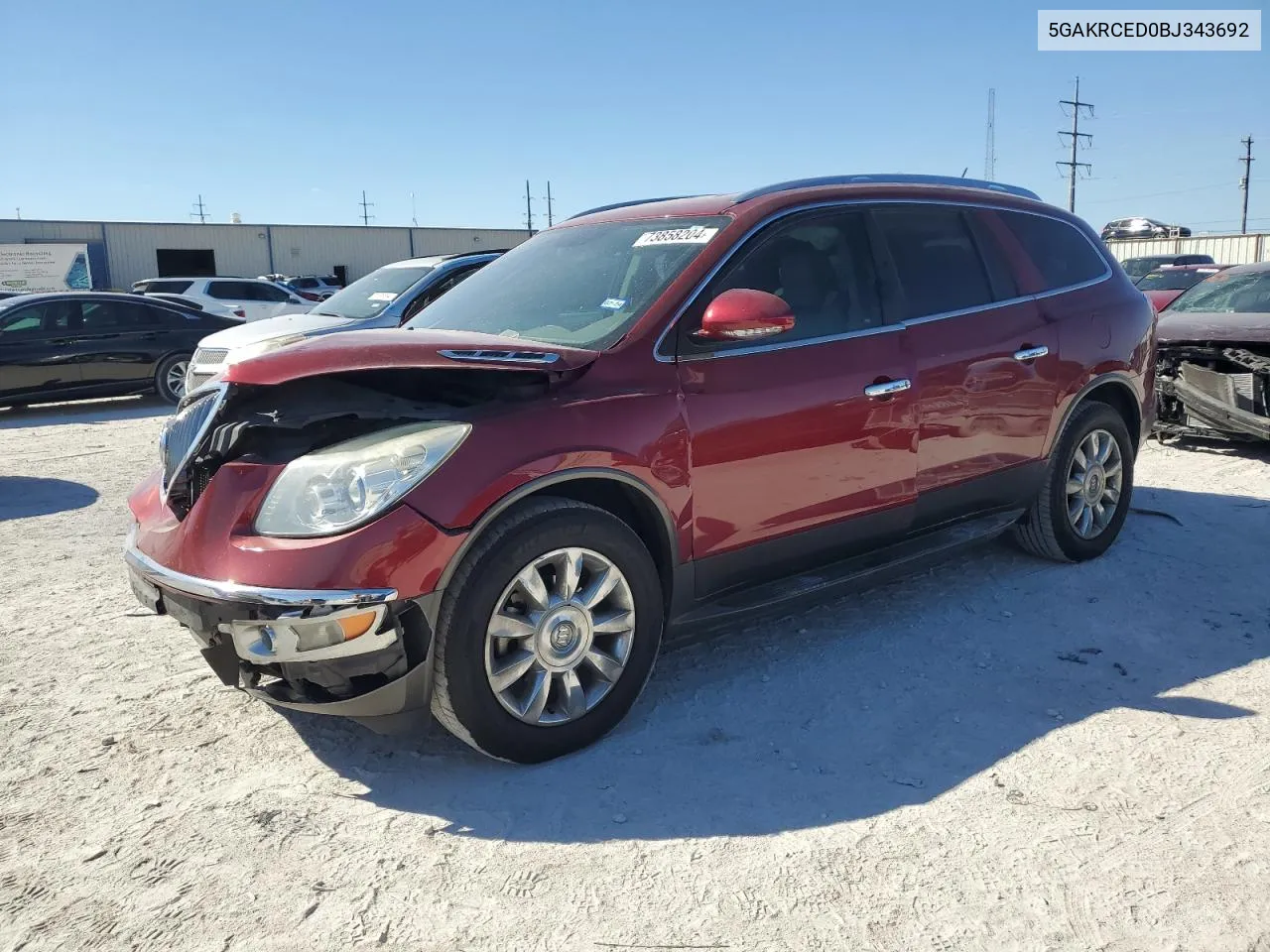 2011 Buick Enclave Cxl VIN: 5GAKRCED0BJ343692 Lot: 73858204