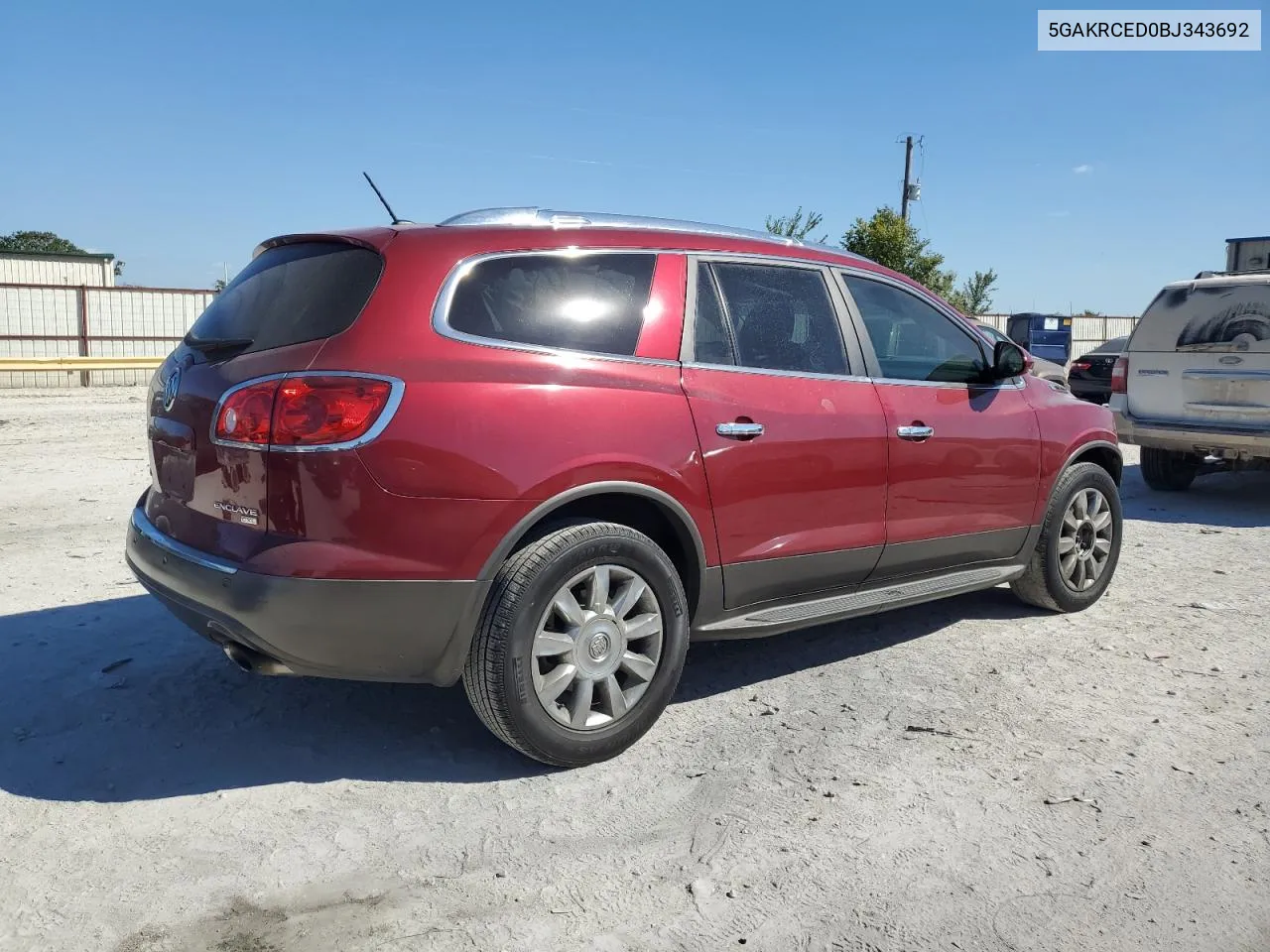 2011 Buick Enclave Cxl VIN: 5GAKRCED0BJ343692 Lot: 73858204