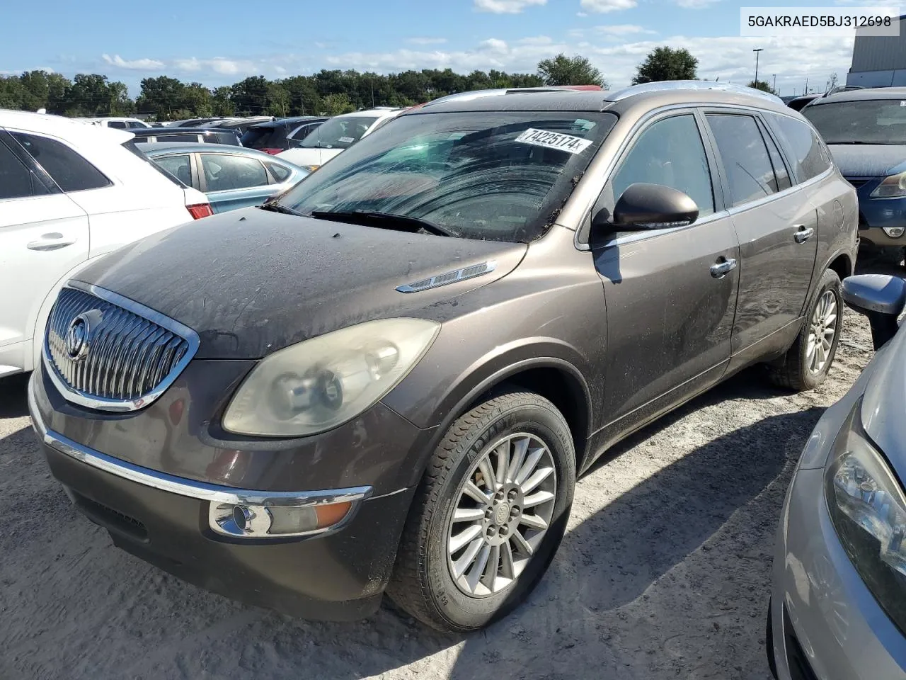 2011 Buick Enclave Cx VIN: 5GAKRAED5BJ312698 Lot: 74225174