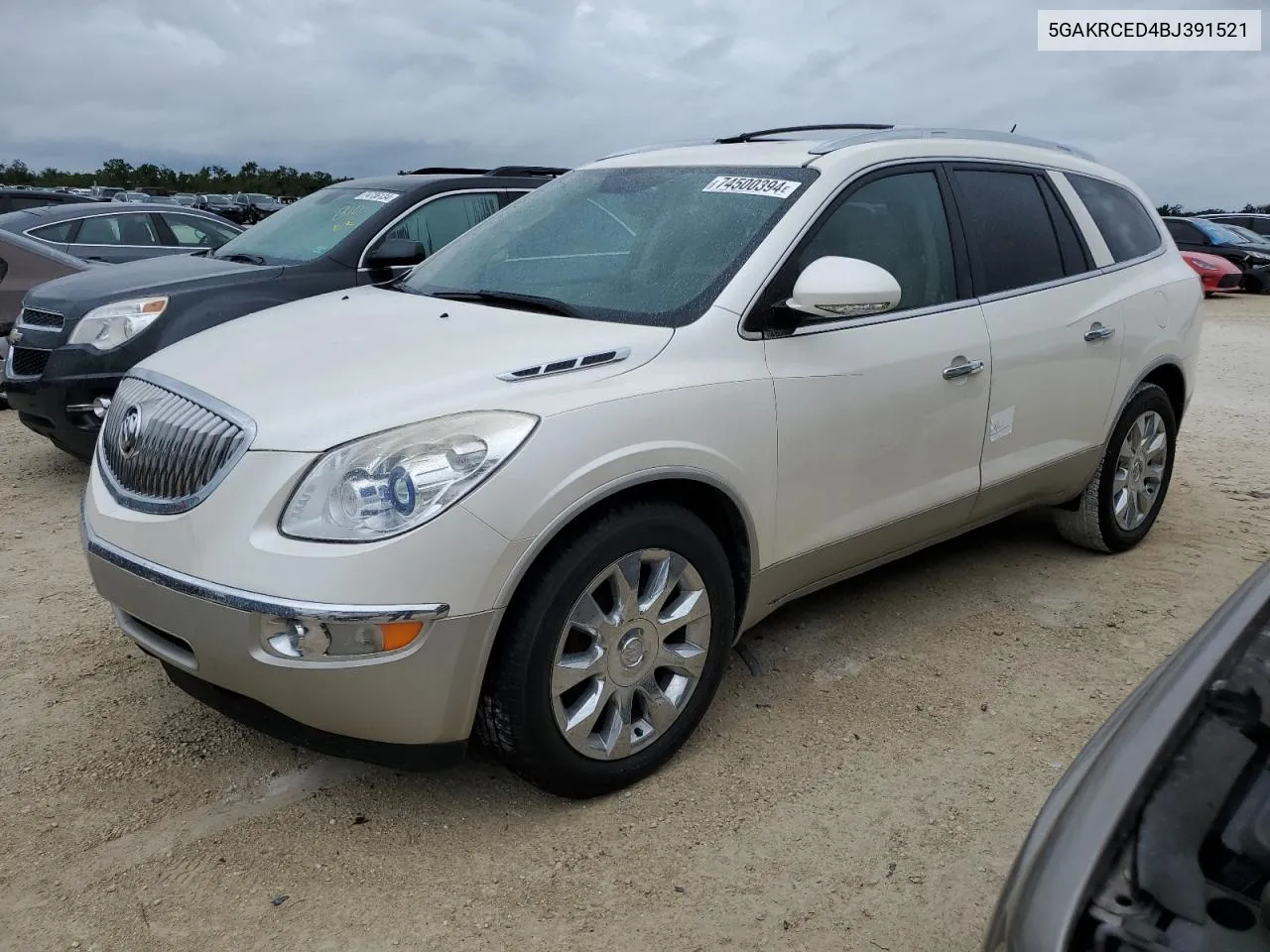 2011 Buick Enclave Cxl VIN: 5GAKRCED4BJ391521 Lot: 74500394