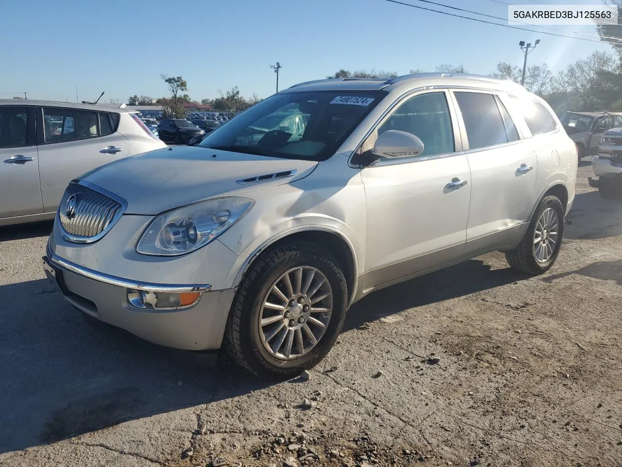 2011 Buick Enclave Cxl VIN: 5GAKRBED3BJ125563 Lot: 74907524