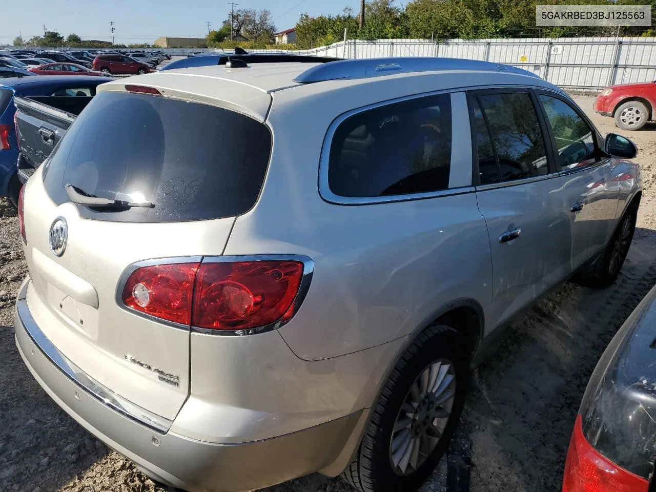 2011 Buick Enclave Cxl VIN: 5GAKRBED3BJ125563 Lot: 74907524