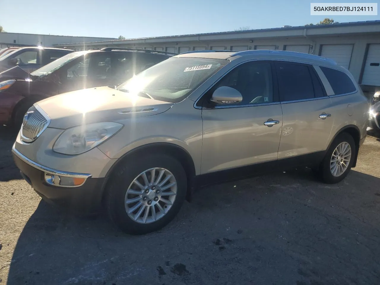 2011 Buick Enclave Cxl VIN: 5GAKRBED7BJ124111 Lot: 75115954