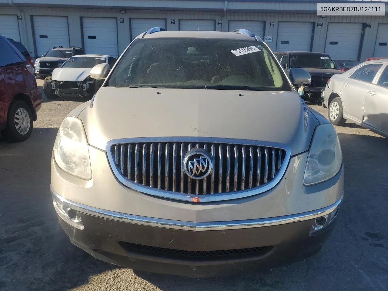 2011 Buick Enclave Cxl VIN: 5GAKRBED7BJ124111 Lot: 75115954