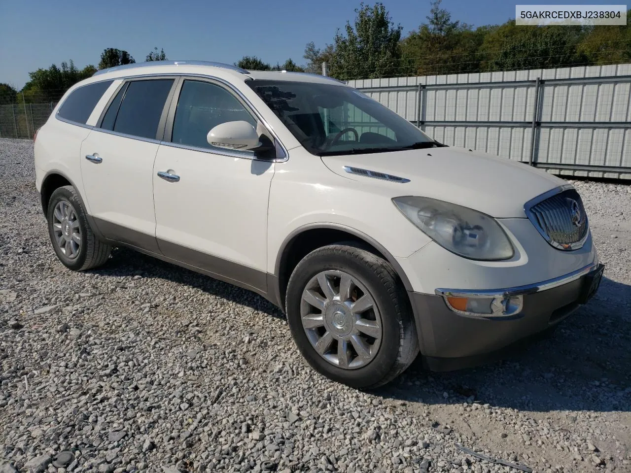 2011 Buick Enclave Cxl VIN: 5GAKRCEDXBJ238304 Lot: 75190244