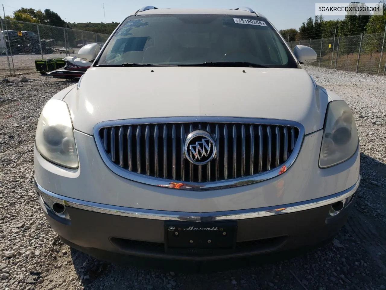 2011 Buick Enclave Cxl VIN: 5GAKRCEDXBJ238304 Lot: 75190244