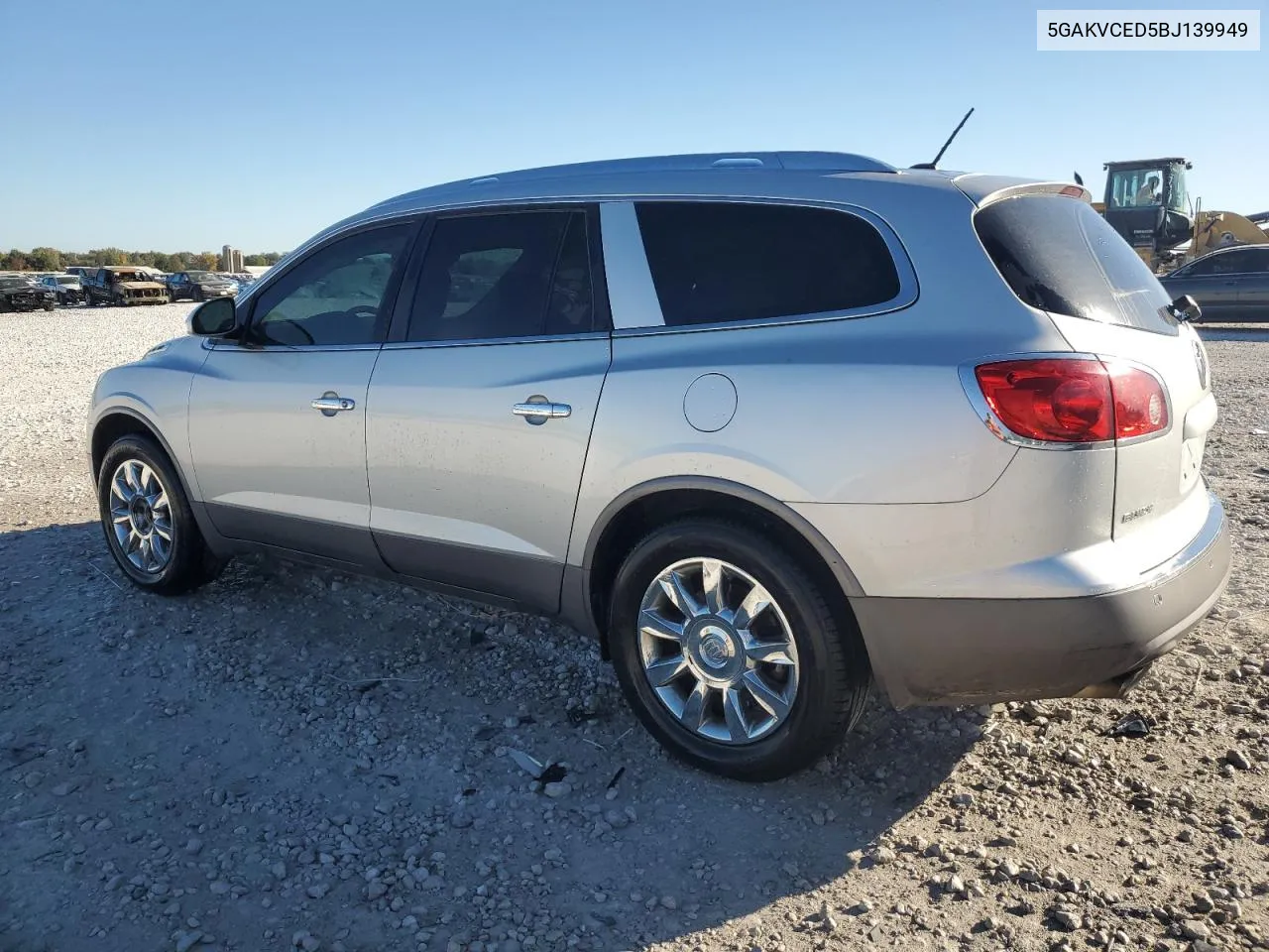 2011 Buick Enclave Cxl VIN: 5GAKVCED5BJ139949 Lot: 75462434