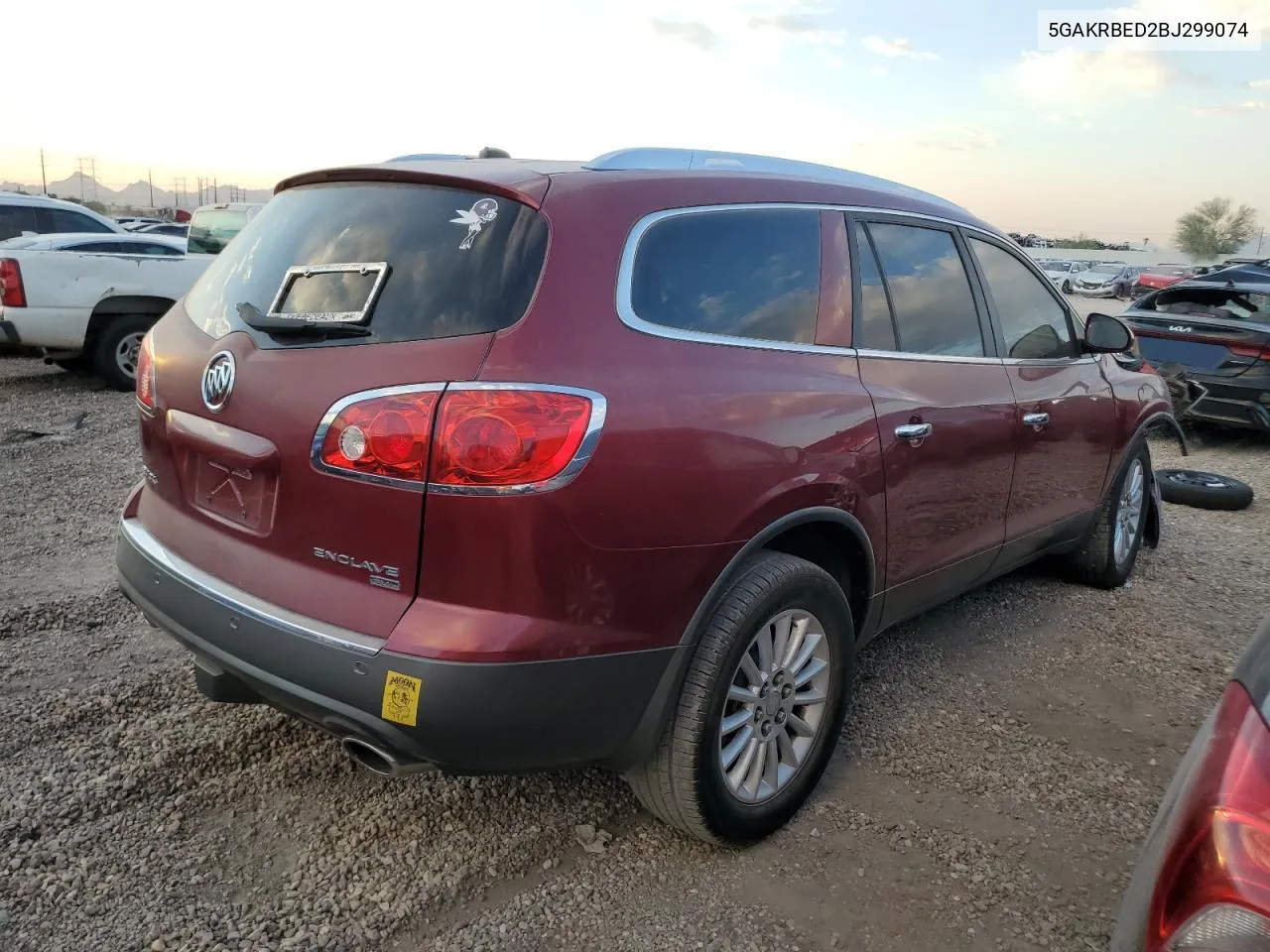 2011 Buick Enclave Cxl VIN: 5GAKRBED2BJ299074 Lot: 75564754