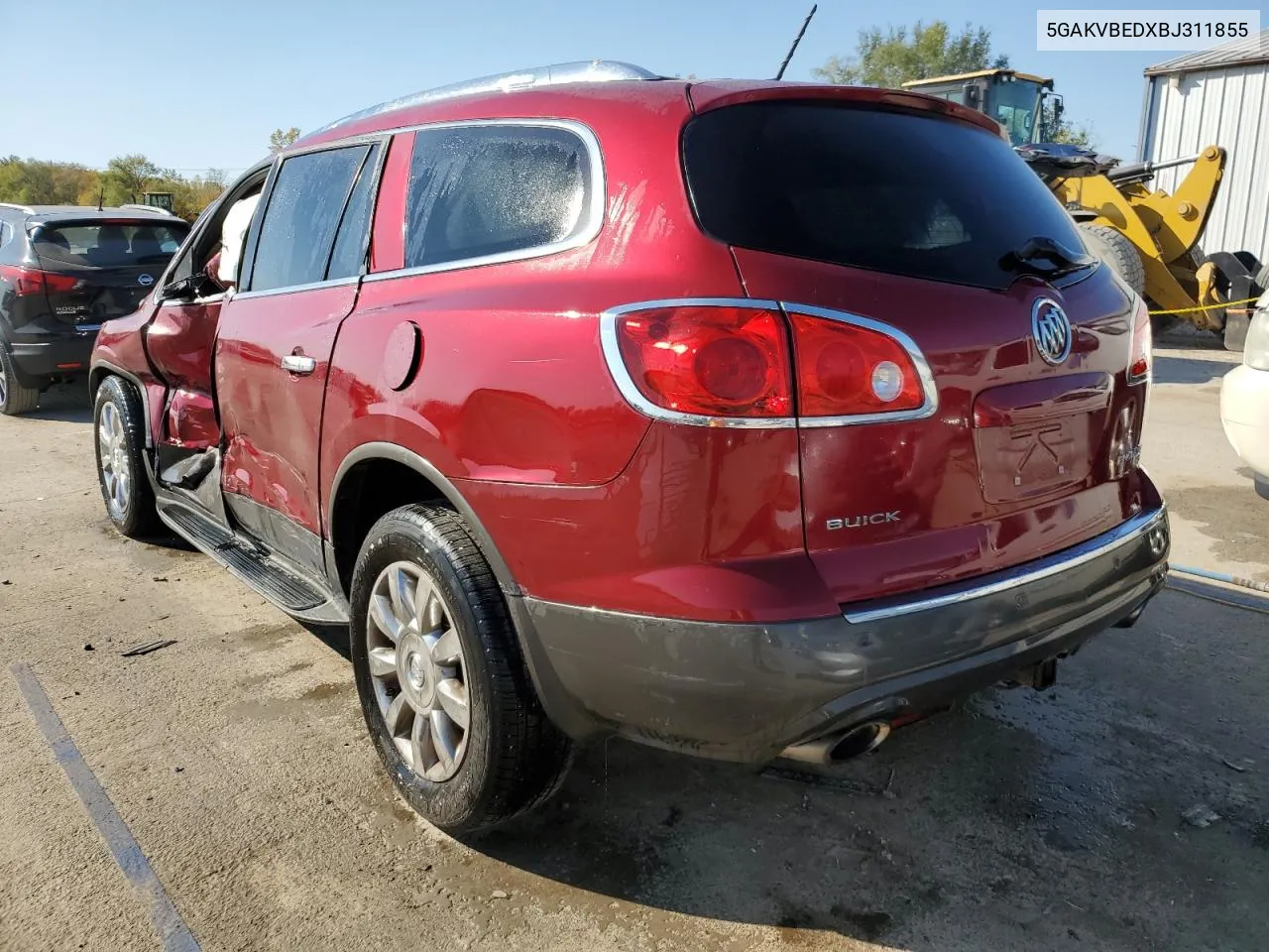 2011 Buick Enclave Cxl VIN: 5GAKVBEDXBJ311855 Lot: 75760904