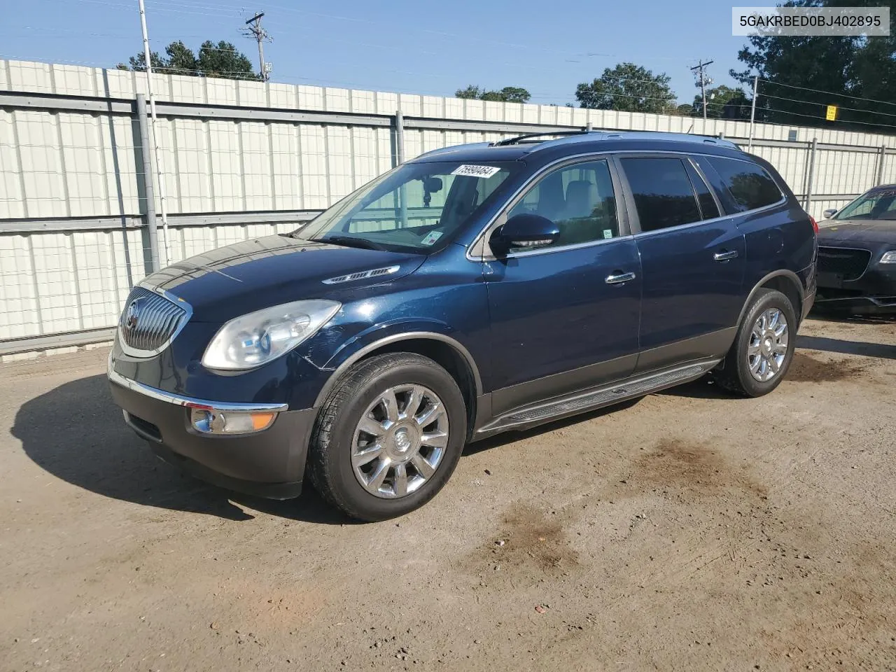 2011 Buick Enclave Cxl VIN: 5GAKRBED0BJ402895 Lot: 75990464