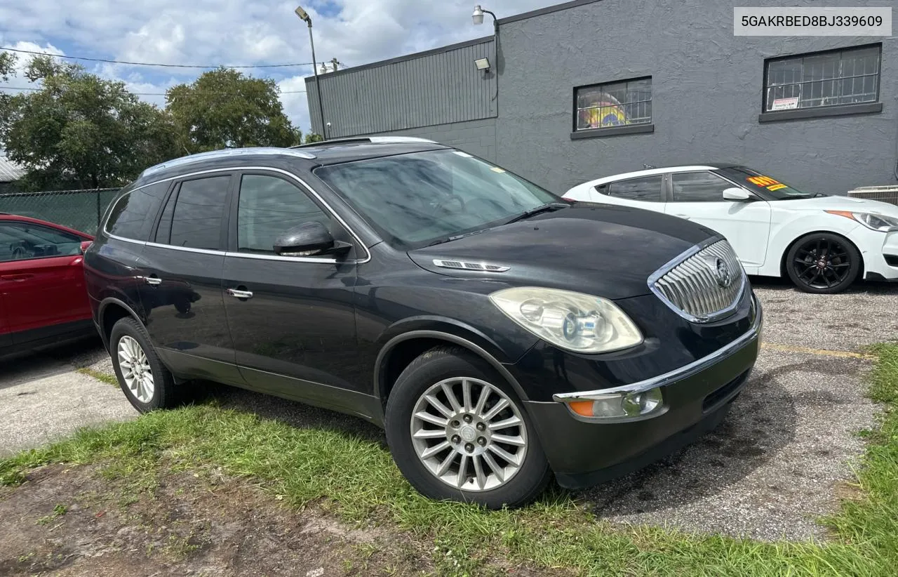 2011 Buick Enclave Cxl VIN: 5GAKRBED8BJ339609 Lot: 76077134